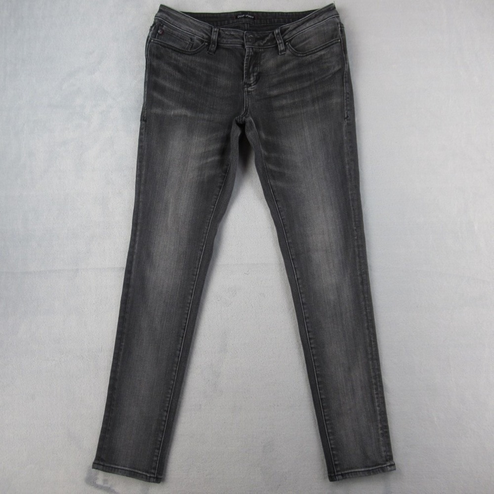 Dear John Joyrich Comfort Skinny Jeans Gray Faded Stretch Denim‎ Womens Size 29